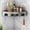 Grey, variant on TIMIFIS Toothbrush Holders Corner Bathroom Counter Organizer Organizer Bathroom Sink Organizer Bathroom Organizer Countertop for Storage Bathroom Corner Shelf Storage Rack