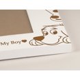 thumbnail image 3 of Darling Souvenir Made With Love Engraved Table Top Photo Frame Wooden Never Shall I Forget The Days Quotes White Picture Frame Gift For Brothers Day, 4x6 Inches Horizontal Photo Size, 3 of 8
