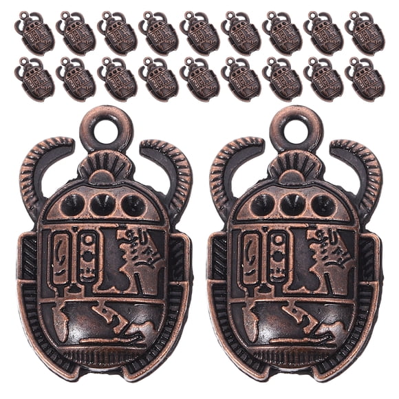 MasteelfCA 20 Pcs Breloques Pendentif Scarabée Égyptien en Alliage Bricolage Fabrication de Bijoux Accessoires pour Collier Bracelet ( )