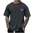 thumbnail image 1 of Birdeem Chemises pour Hommes Mode Été Décontracté T-Shirt Col Rond Imprimé, 1 of 1