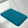thumbnail image 1 of ORUYROP Memory Foam Bath Mat Rug, 24 x 17 Inches, Comfortable, Soft, Super Water Absorption, Machine Wash, Non-Slip, Thick, Easier to Dry for Bathroom Floor Rugs, Peacock Blue, 1 of 7