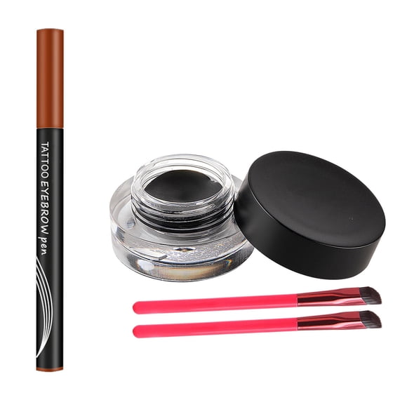 Pompotops Beauty Products Clearance,Women Beauty Gifts,Eyebrow, 2023 New 4D Eyebrow Brush, 4D Laminated Eyebrow Home Beauty Kit, Eyebrow Pencil with Eyebrow Glue