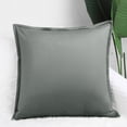 thumbnail image 4 of PiccoCasa Soft Velvet Throw Pillow Covers, Solid Cushion Covers Gray 18"x18", 4 of 7