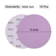 thumbnail image 2 of Unique Bargains 15 Pack 5-Inch Purple Sanding Discs 5000 Grits Hook & Loop Professional Aluminum Oxide Sandpaper, 2 of 6