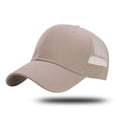 thumbnail image 2 of Aocisk Structured Trucker Baseball Cap Adjustable Six Panel Design Bulk Pack Snapback Hat Khaki One Size, 2 of 3