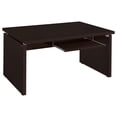 thumbnail image 3 of Bowery Hill MDF Cappuccino Computer Desk Rectangular Reversible 55" Unassembled, 3 of 9