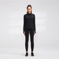thumbnail image 4 of Femmes Entrainement à Glissière Chemises à Manches Longues Yoga Running Tops Quart Zip Pull-Over Exercice T-Shirts Rouge S, 4 of 11