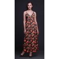 thumbnail image 2 of Bimba Robe Longue Maxi à Bretelles Spaghetti Ajustables à Imprimé Floral, Tenue de Plage d'Été - Très Petit, 2 of 6
