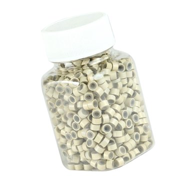 Perles d'Extension de Cheveux Micro Link, 500 Pcs Anneaux en Silicone pour Extension de Cheveux Performance Inégalée