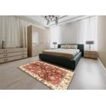 thumbnail image 4 of Ahgly Company Indoor Square Abstract Red Oriental Area Rugs, 3' Square, 4 of 6