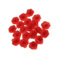 thumbnail image 2 of pitrice 20 Pieces Silk Rose Flower Head Bud DIY Craft Wedding Decor Red, 2 of 3