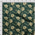 thumbnail image 4 of oneOone Rayon Dark Green Fabric Floral Sewing Craft Projects Fabric Prints By Yard 56 Inch Wide, 4 of 4