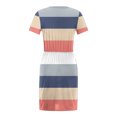 thumbnail image 4 of Fshaion Robe d'Été pour Femmes 2024 Grande Taille Décontractée Col Rond Bretelles Manches Courtes Imprimé Floral Robe Ample avec Poche Liquidation à Moins de 10!, 4 of 7