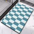 thumbnail image 4 of 20x32in Checkered Bathroom Rug Runner: Long, Non-Slip, Water Absorbent, Large Bath Mat, Soft Microfiber, Machine Washable, Perfect for Bathroom, Bathtub, Hallway Luxury, 4 of 5