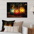 thumbnail image 1 of Designart "Island Oasis Cocktails Vibrant Delight" Cocktails Metal Wall Art, Orange Metal Wall Decor, Traditional Metal Art Decor For Living Room - 32x16 Inch, 1 of 6