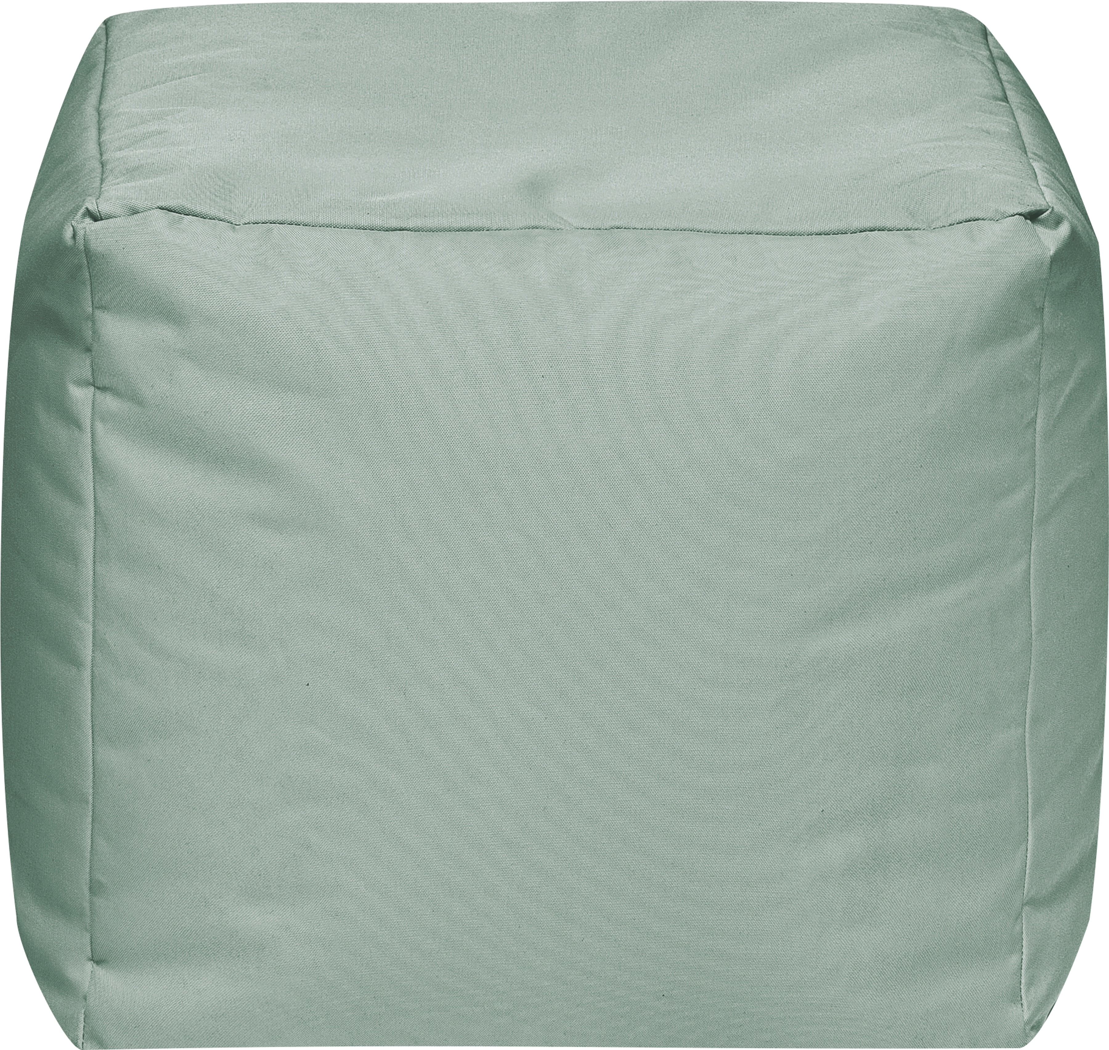 Gouchee Home Cube Brava Eucalyptus – Pouf cube hydrofuge rempli de billes de polystyrène, léger et portable, pour salon ou dortoir