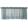 thumbnail image 1 of Woven Textured Valance for Bathroom Water Repellent Window Covering, 1 of 7