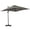 Gris Clair, variante sur Outsunny Parasol Suspendu Déporté Carré 8'x8' pour Patio avec Base en Croix Vert