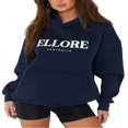 thumbnail image 2 of Femmes Printemps Automne Sweat à Capuche à Manches Longues Lettre avec Poche, 2 of 6