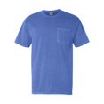 thumbnail image 1 of Comfort Colors Adult Garment-Dyed Heavyweight Pocket T-Shirt, XL, Flo Blue, 1 of 2