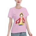 thumbnail image 2 of T-Shirt Basique à Manches Courtes pour Femmes une Pièce Luffy, 2 of 6
