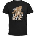 thumbnail image 1 of Fallait Aller Trouver Bigfoot T-Shirt Noir pour Adulte, 1 of 1