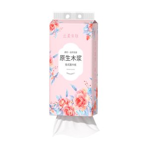 ZOUBAOQ Sacs en papier tissu, rouleaux de papier hygiénique doux et naturel