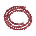 thumbnail image 1 of Unique Bargains 93 Pcs Perles en Pierre Naturelle 4 mm Perles Rondes en Pierre Précieuse pour Bricolage Bracelet Collier Fabrication de Bijoux Rouge Foncé, 1 of 4