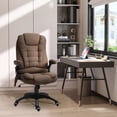 thumbnail image 2 of Vinsetto Massage Office Chair with 6-Point Vibration, Brown, 2 of 10