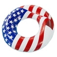 thumbnail image 2 of Swimline 36" Inflatable American Flag Swimming Pool & Lake Tube Float (2Pk), 2 of 5