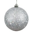 thumbnail image 1 of Vickerman 10"" Silver Sequin Ball Drilled Cap - N592507Dq, 1 of 4
