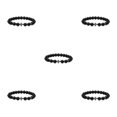thumbnail image 2 of Redempat Fashionable And Comfortable To Wear Unisex Beaded Bracelets For Everyday Chic glossy black 5Set, 2 of 6