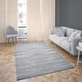 thumbnail image 3 of Fabstyles Herringbone Cotton Flat Weave Area Rug for Living Room, Hallway, Patio, 3 of 4