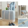 thumbnail image 3 of TopLLC Sac de Rangement pour la Maison, Sac de Rangement pour Couette Façon Tridimensionnelle Rangement de Chambre Organisation Sac de Rangement, 3 of 4