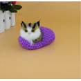 thumbnail image 1 of Sleeping Cat Toy Small Cat Stuffed Animal Plush Toy Kitten(Cat in Random Color)Purple, 1 of 7