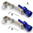 thumbnail image 1 of Baohd 2 Valves Anti-Bruit Sifflet Roue de Ver Superchargeur Embout Sonore Voiture Argentsifflet Bas Accessoires de Simulateur de Roue Bleu L, 1 of 6