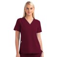 thumbnail image 1 of Matrix Impulse Haut de Blouse Médicale pour Femmes à Col en V Contrasté (Livraison Gratuite), 1 of 1
