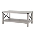 thumbnail image 5 of 3-Piece Rustic Wood and Metal Accent Table Set - Stone Gray, 5 of 5