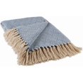 thumbnail image 2 of Collection Diamond Throw Coton Tissé 50x60 Noir, 2 of 6