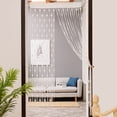 thumbnail image 1 of Heart String Curtain 200x50cm, Beaded Door Window Divider Panel for Room Decor Bohemian Sheer Valance, 1 of 9