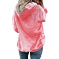 thumbnail image 3 of Blouse à Manches Longues pour Femmes Mode Femmes Chaude Manches Longues Décontractée Unie à Capuche avec Fermeture Éclair, 3 of 6