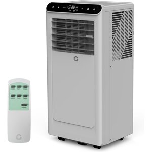 10,000 BTU portatif Air Conditionneur, 3-In-1 portatif AC Unités pour chambres avec ventilateur, déshumidificateur, refroidit jusqu'à 450 Salle du Fq. Air Conditionneur, Remote, Auto Swing, Assez Opration, Minuteur, Gris