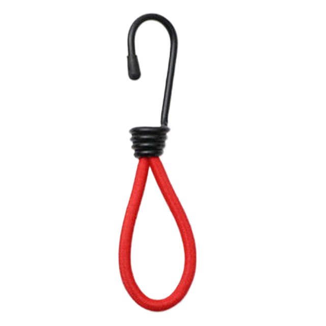 2pcs Tent Elastic Rope Fixing Cord with Hook Tent Elastic Rope Durable Camping Fastener Stretch Ropes Tent Accessories Strong Bearing Capacity Red