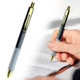 thumbnail image 3 of School Supplies Office Desk Accessories Office Supplies12Pc Ballpoint Pens Black Medium Point 1Mm Pen with Soft Grip Point Pen for Men Women Retractable Pens 1Ml, 3 of 8