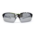thumbnail image 3 of Mens Xloop Hunters Camo Half Rim Plastic Sunglasses Brown Green Silver Mirror, 3 of 4