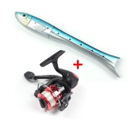 1.6m Carbon Fishing Rod Reel Combo Fish Shaped Pocket Pen Casting Rod Spin Wheel