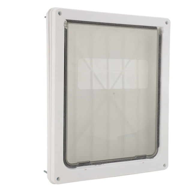 Portes pour Chats, Conception à 2 Voies Intérieur Extérieur Porte pour Chat Chien Commutateur Flexible Contrôlable Verrou pour Animal Porte à Clapet Porte en Plastique pour Animaux Chats Chatons en Plastique Porte pour Chiot Chat