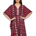 thumbnail image 4 of Moomaya Kaftan de Plage, Paréo de Bikini, Robe Longue Maxi Caftan pour Femmes, 4 of 6