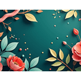 thumbnail image 4 of Floral Themed Colorful Backdrop Banner with Butterflies and Berries Spring Party Decorations Background Photo Booth Props Garden Gatherings Outdoor Celebrations, 4 of 4
