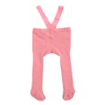 thumbnail image 2 of Newborn Baby Suspender Overall Pantyhose Solid Color High Waist Ribbed Knit Tights Infant Spring Autumn One-piece Leggings, 2 of 7